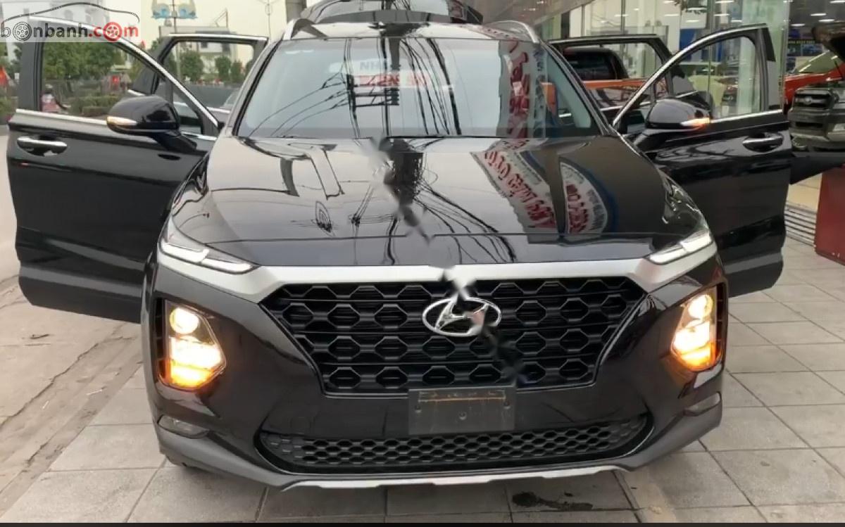 Hyundai Santa Fe   2019 - Bán xe cũ Hyundai Santa Fe 2.4 đời 2019, màu đen