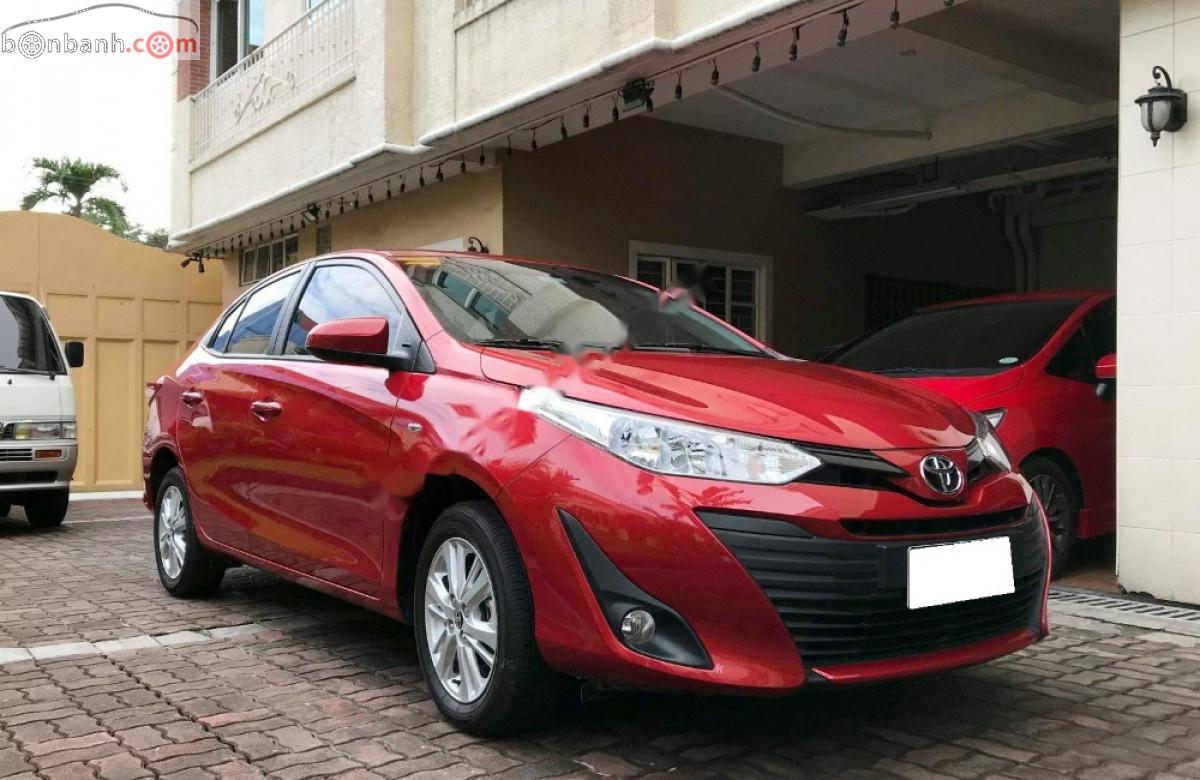 Toyota Vios   2019 - Bán Toyota Vios 1.5E CVT năm 2019, màu đỏ, xe gia đình, giá tốt