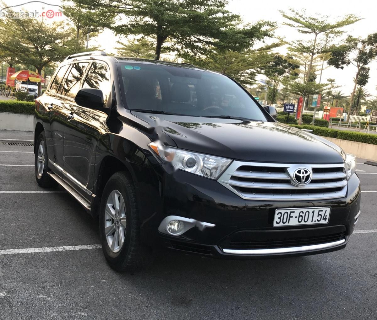 Toyota Highlander SE 2.7 2010 - Cần bán gấp Toyota Highlander SE 2.7 đời 2010, màu đen, nhập khẩu