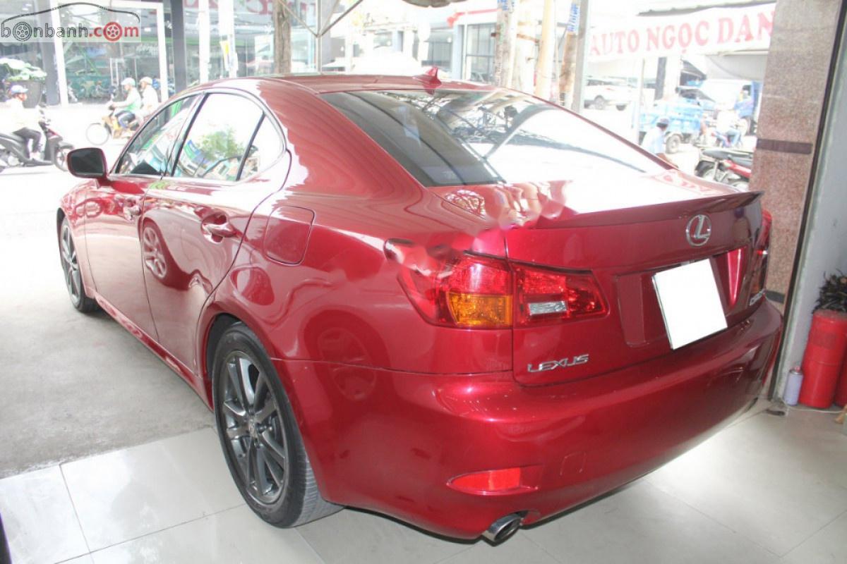 Lexus IS 2007 - Cần bán Lexus IS 250 sản xuất 2007, màu đỏ, xe nhập, giá 750tr