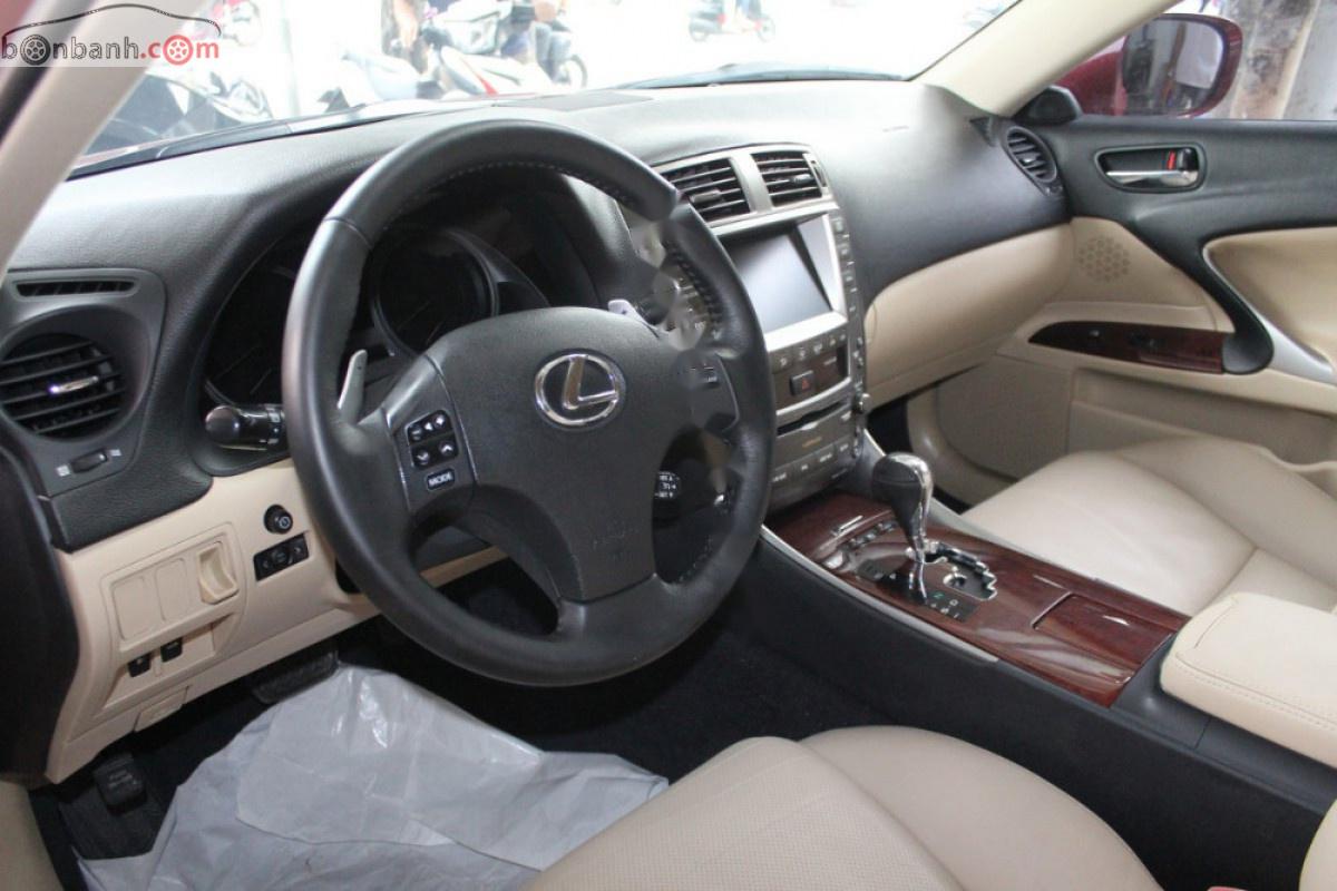 Lexus IS 2007 - Cần bán Lexus IS 250 sản xuất 2007, màu đỏ, xe nhập, giá 750tr