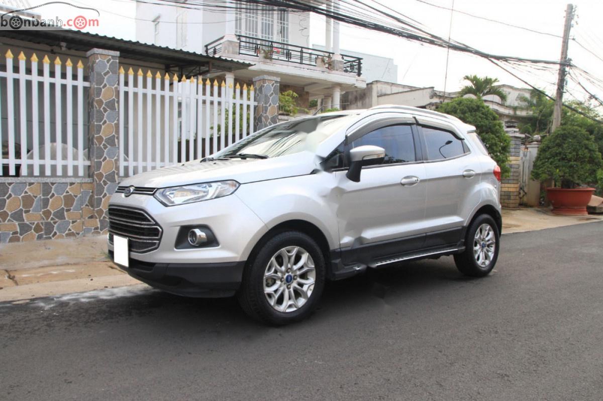 Ford EcoSport 2015 - Cần bán Ford EcoSport Titanium 1.5L AT 2015, màu bạc, giá chỉ 442 triệu