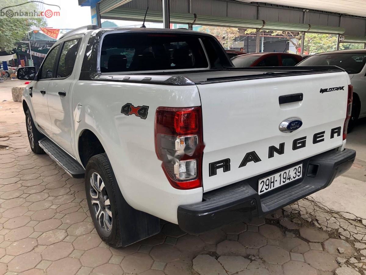 Ford Ranger Wildtrak 2.0L 4x4 AT 2018 - Bán Ford Ranger 2.0 Bi-Turbo sản xuất 2018, màu trắng, nhập khẩu như mới, 850 triệu