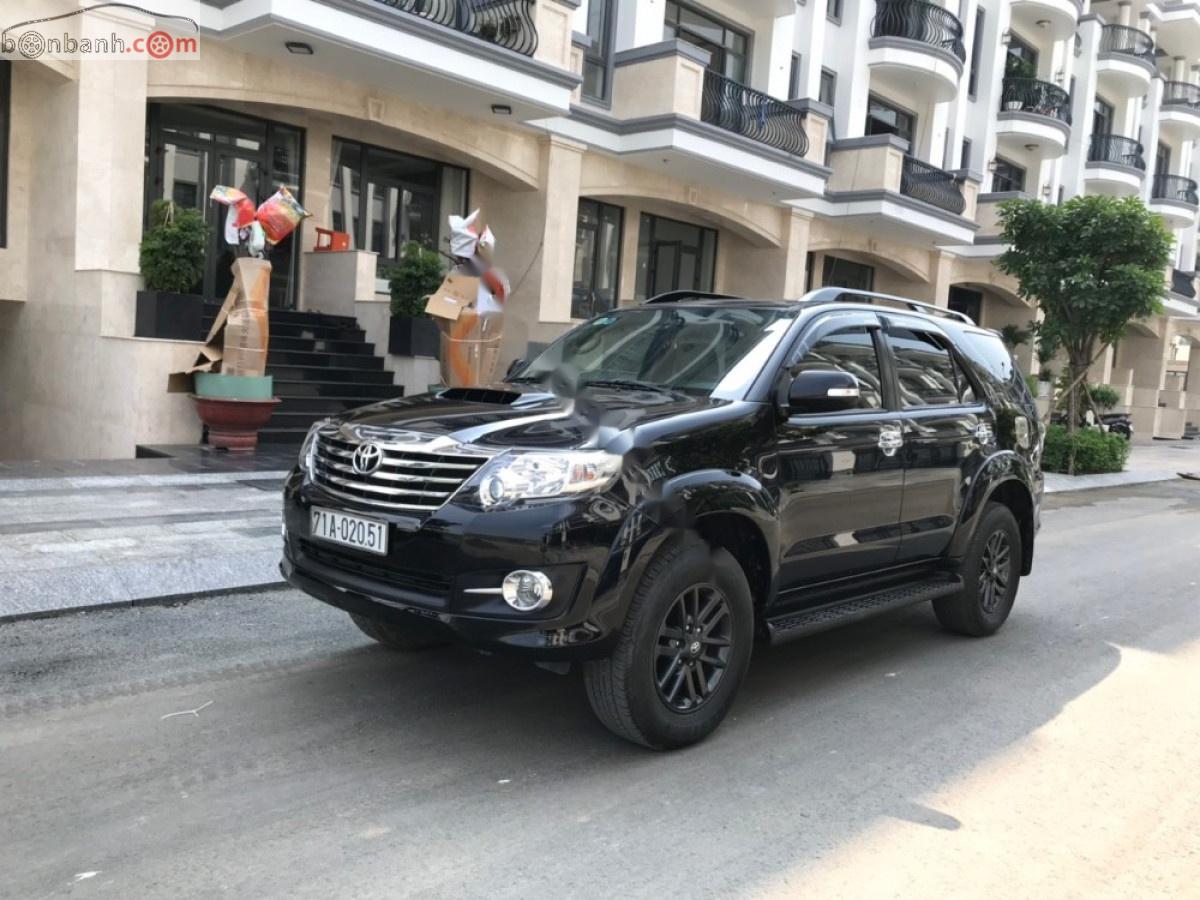 Toyota Fortuner 2016 - Cần bán lại xe Toyota Fortuner MT năm sản xuất 2016, màu đen chính chủ