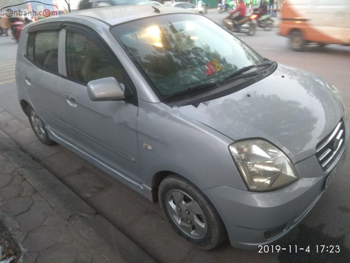 Kia Morning LX 1.0 MT 2007 - Bán Kia Morning LX 1.0 MT đời 2007, màu bạc, nhập khẩu