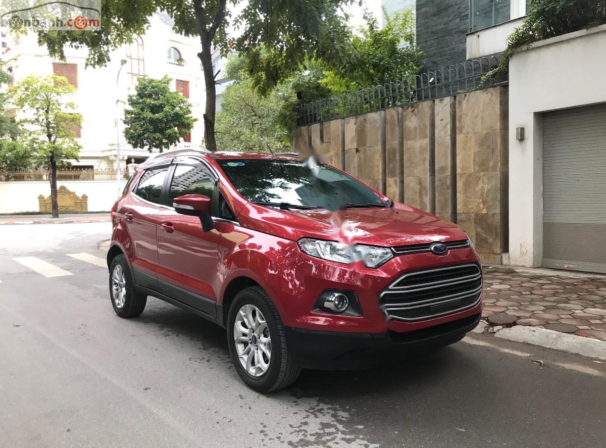 Ford EcoSport   2016 - Bán Ford EcoSport Titanium 1.5L AT 2016, màu đỏ, 505 triệu