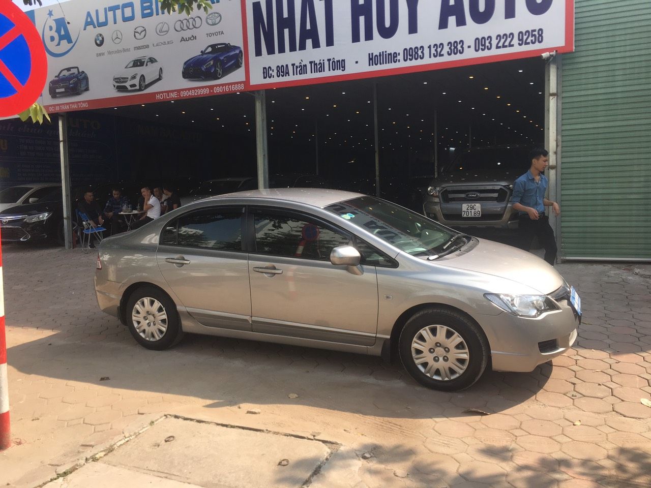 Honda Civic 2007 - Cần bán xe Honda Civic 1.8 MT đời 2007, màu xám