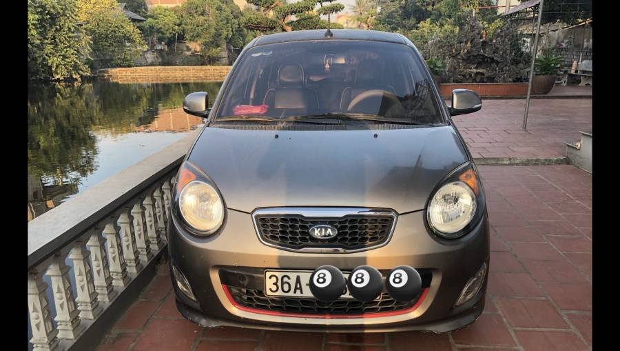 Kia Morning  SLX  2010 - Cần bán lại xe Kia Morning SLX đời 2010, màu xám, xe nhập số tự động