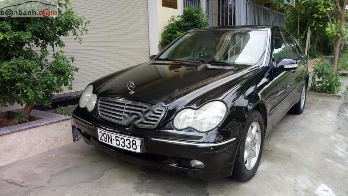 Mercedes-Benz C class 2002 - Bán Mercedes C200 sx 2002, màu đen số tự động