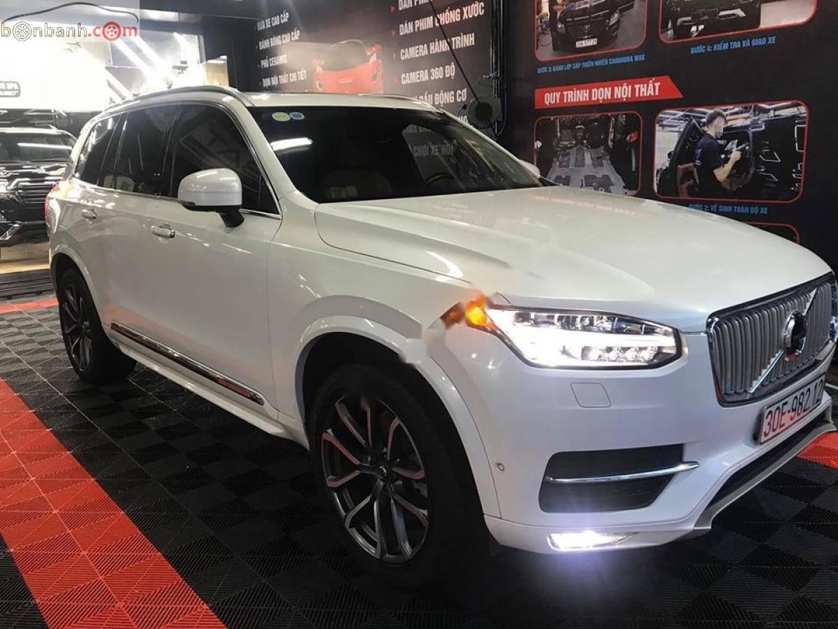 Volvo XC90   2015 - Cần bán Volvo XC90 Incription năm 2015, màu trắng, nhập khẩu 