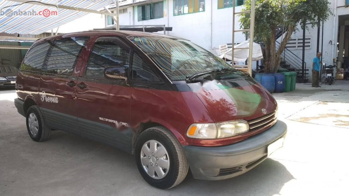 Toyota Previa 2.4 AT 1994 - Cần bán lại xe Toyota Previa 2.4AT 1994, màu đỏ, nhập khẩu  