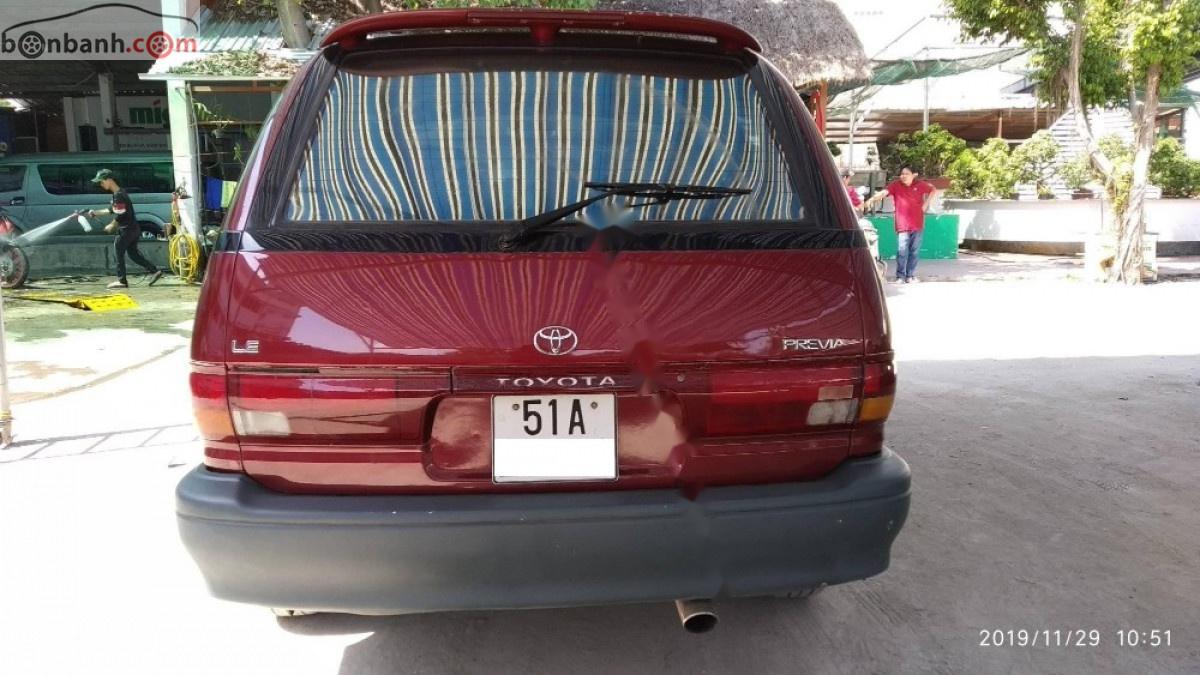 Toyota Previa 2.4 AT 1994 - Cần bán lại xe Toyota Previa 2.4AT 1994, màu đỏ, nhập khẩu  