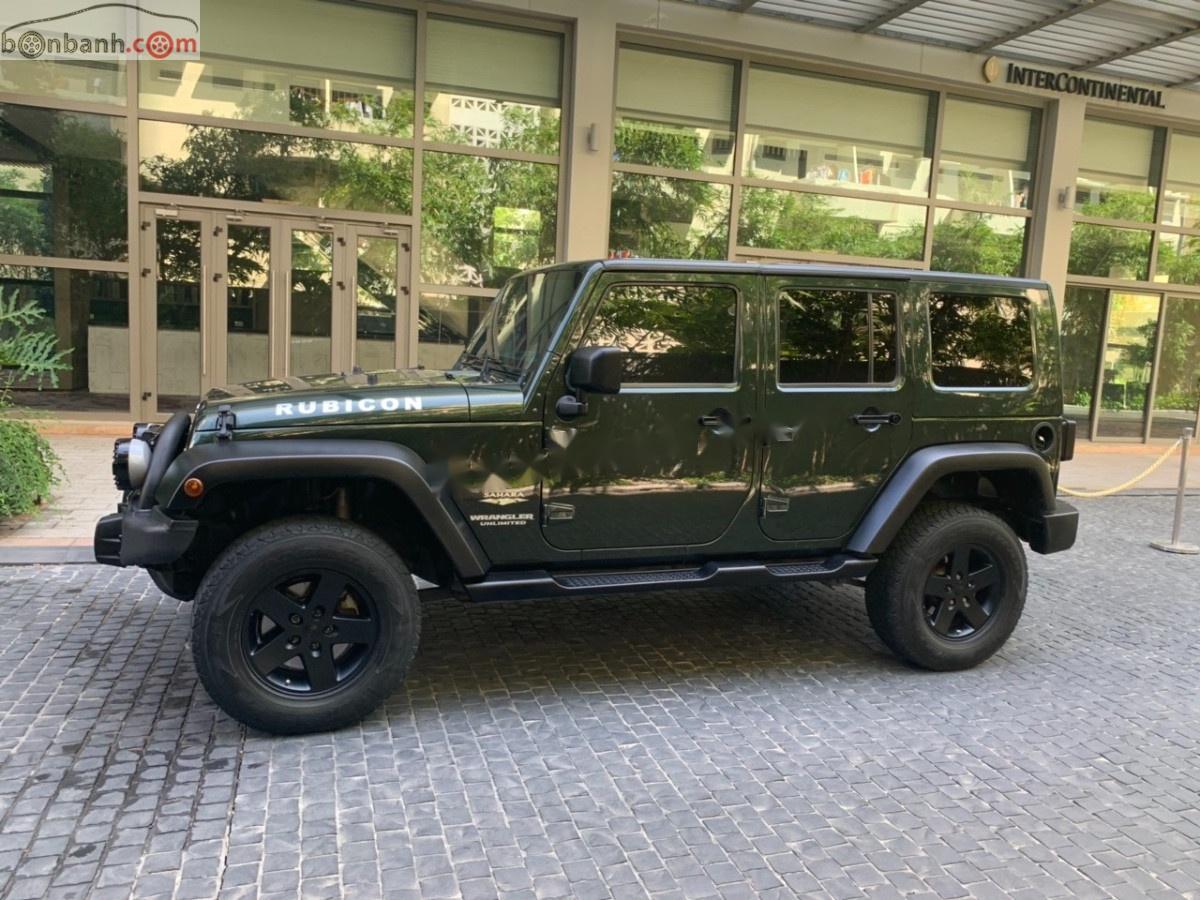 Jeep Wrangler Sahara Unlimited 2009 - Cần bán Jeep Wrangler Sahara Unlimited đời 2009, màu xanh lam, xe nhập