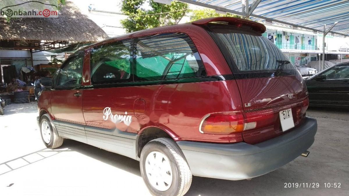 Toyota Previa 2.4 AT 1994 - Cần bán lại xe Toyota Previa 2.4AT 1994, màu đỏ, nhập khẩu  