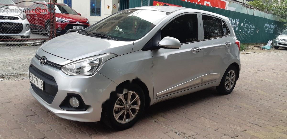 Hyundai Grand i10  1.2 AT 2015 - Bán Hyundai Grand i10 2015, màu bạc, nhập khẩu như mới, giá tốt