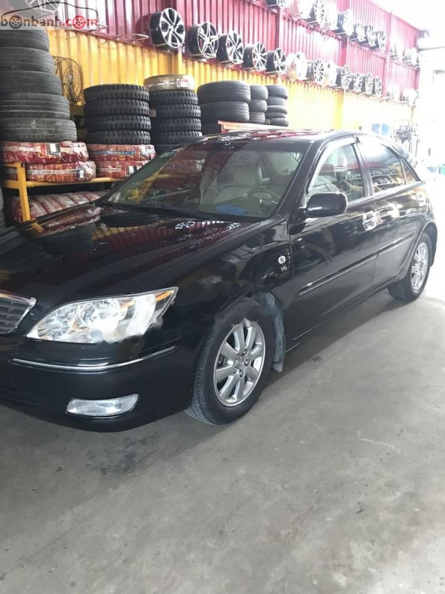 Toyota Camry 2003 - Bán ô tô Toyota Camry đời 2003, màu đen số tự động