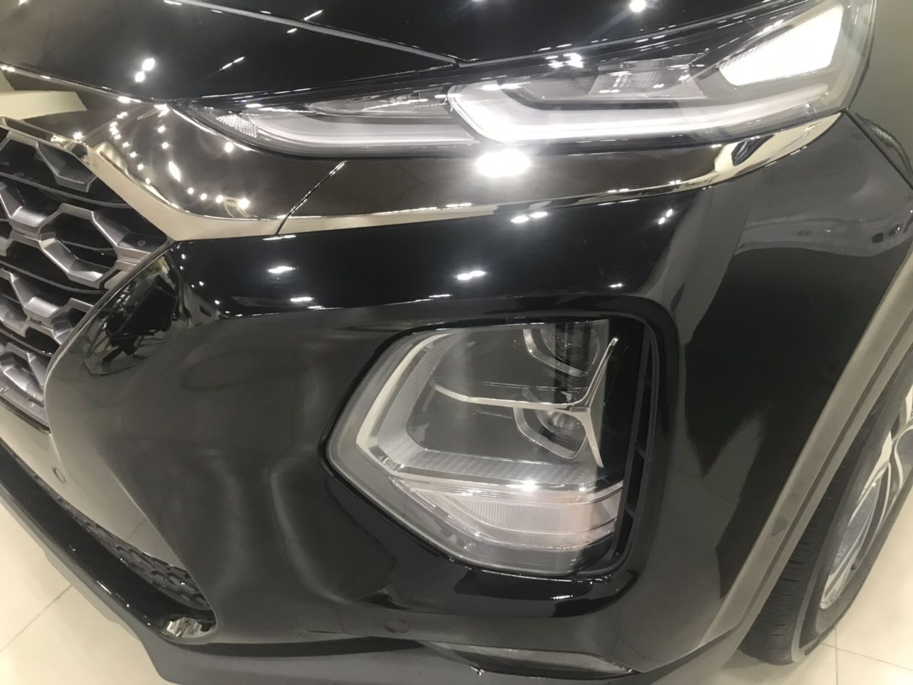 Hyundai Santa Fe Premium   2019 - Hyundai Lê Văn Lương - Hỗ trợ trả góp lãi suất thấp khi mua xe Hyundai Santa Fe Premium đời 2019, màu đen
