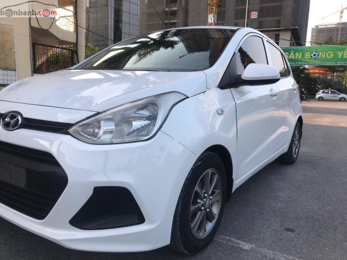 Hyundai Grand i10 2015 - Cần bán Hyundai Grand i10 1.0 MT Base 2015, màu trắng, nhập khẩu