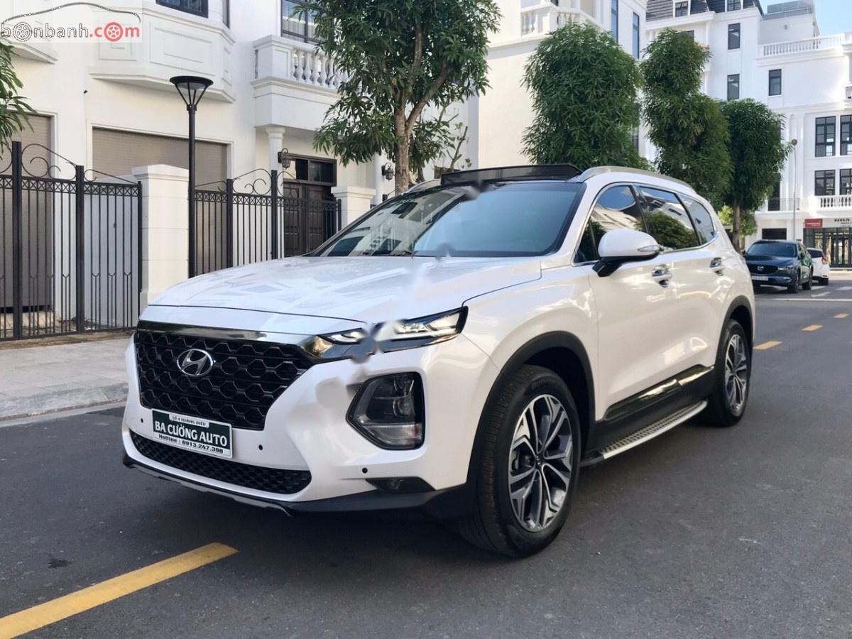 Hyundai Santa Fe HTRAC 2019 - Bán xe Hyundai Santa Fe HTRAC sản xuất năm 2019, màu trắng còn mới