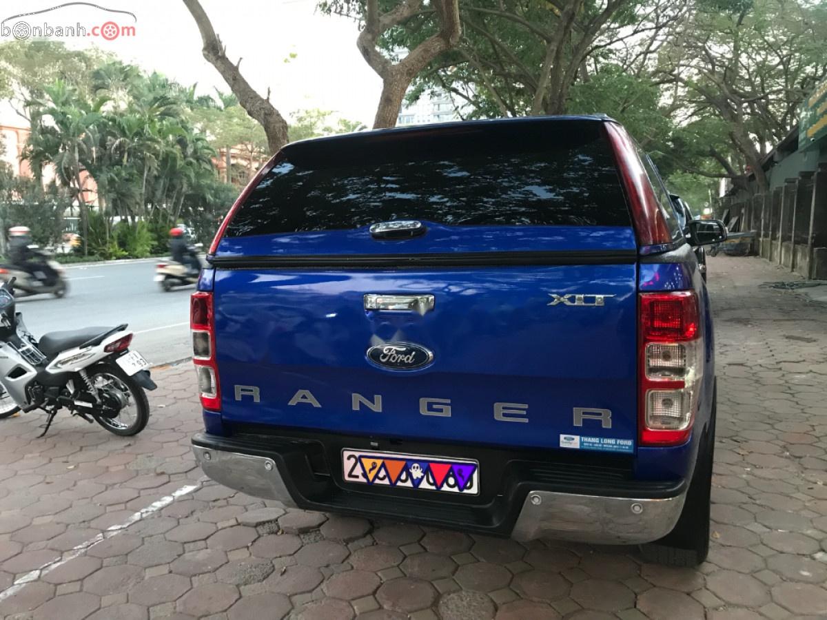 Ford Ranger   2016 - Bán xe Ford Ranger XLT 2.2L 4x4 MT sản xuất 2016, màu xanh lam, nhập khẩu  