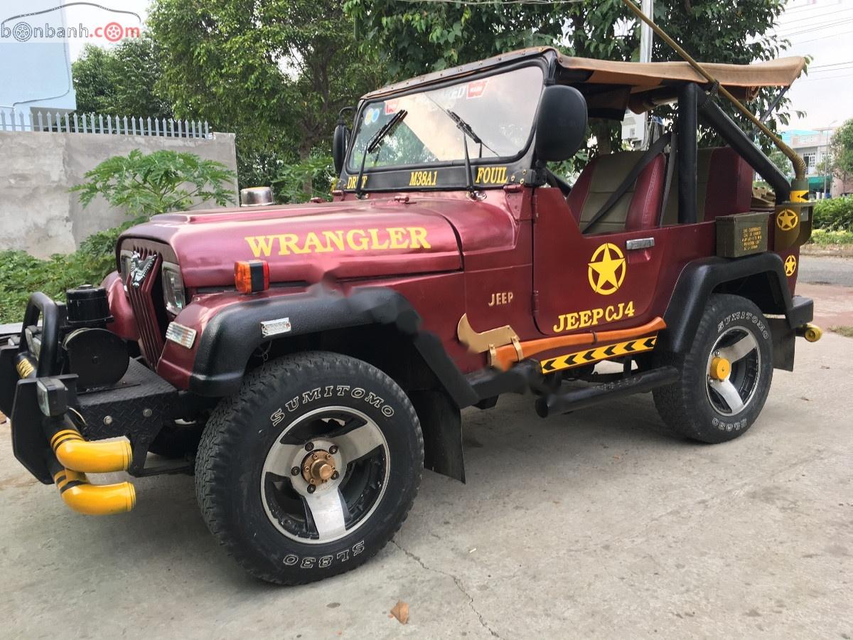 Jeep CJ   1990 - Cần bán Jeep CJ năm 1990, màu đỏ, nhập khẩu  