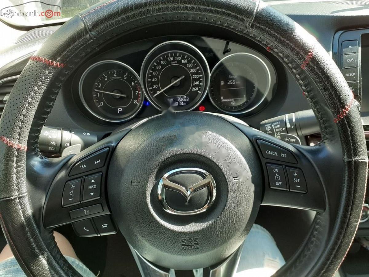 Mazda 6   2014 - Bán Mazda 6 2.0 AT sản xuất 2014, màu trắng, xe gia đình 