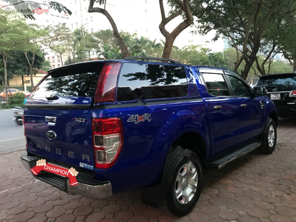 Ford Ranger   2016 - Bán xe Ford Ranger XLT 2.2L 4x4 MT sản xuất 2016, màu xanh lam, nhập khẩu  