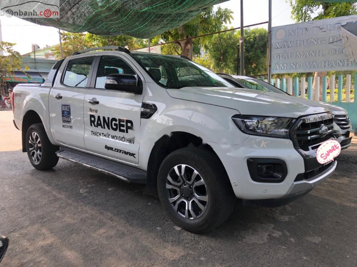 Ford Ranger   2018 - Bán Ford Ranger Wildtrak 2.0L 4x4 AT 2018, màu trắng, nhập khẩu  