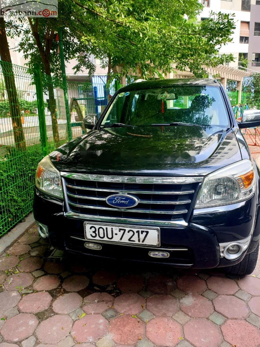 Ford Everest   2009 - Bán Ford Everest 2.5L 4x2 AT năm sản xuất 2009, màu đen, chính chủ 