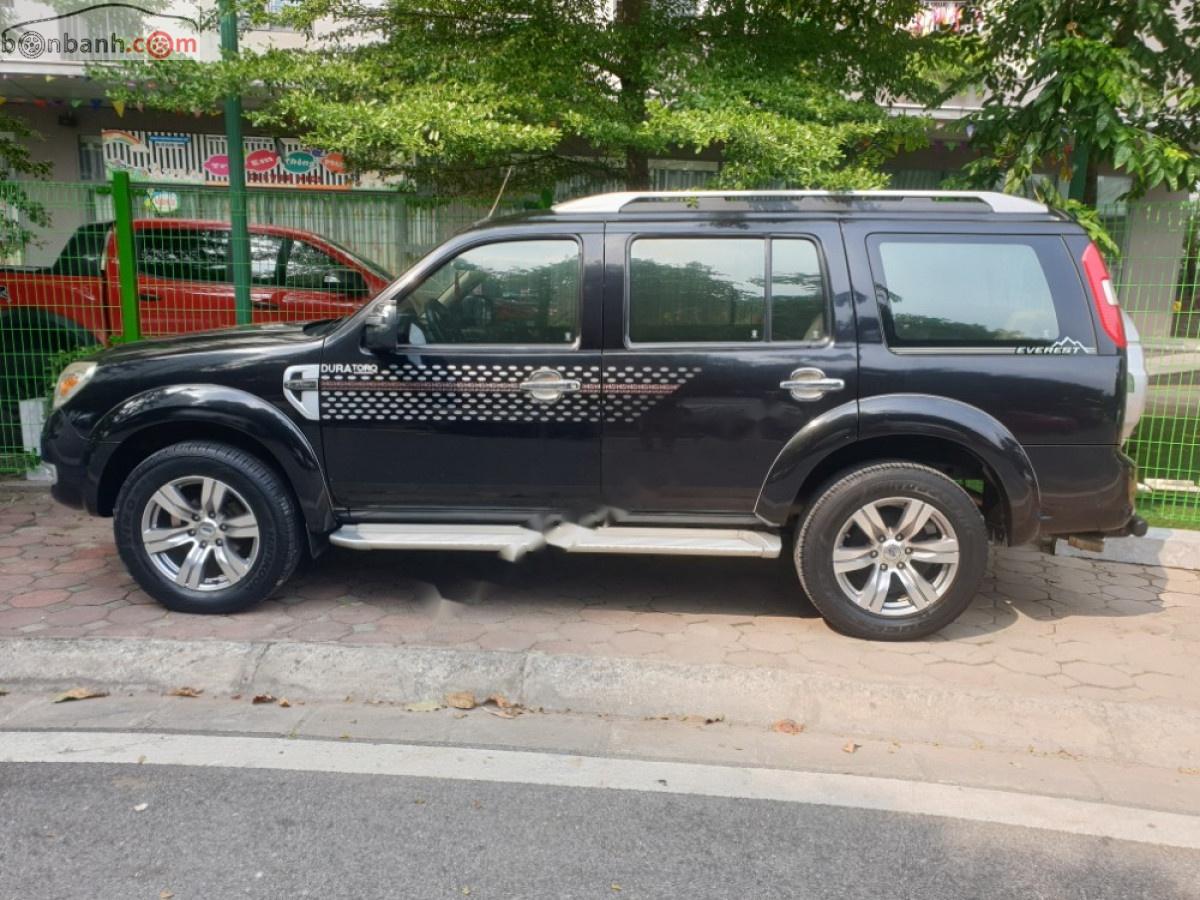 Ford Everest   2009 - Bán Ford Everest 2.5L 4x2 AT năm sản xuất 2009, màu đen, chính chủ 