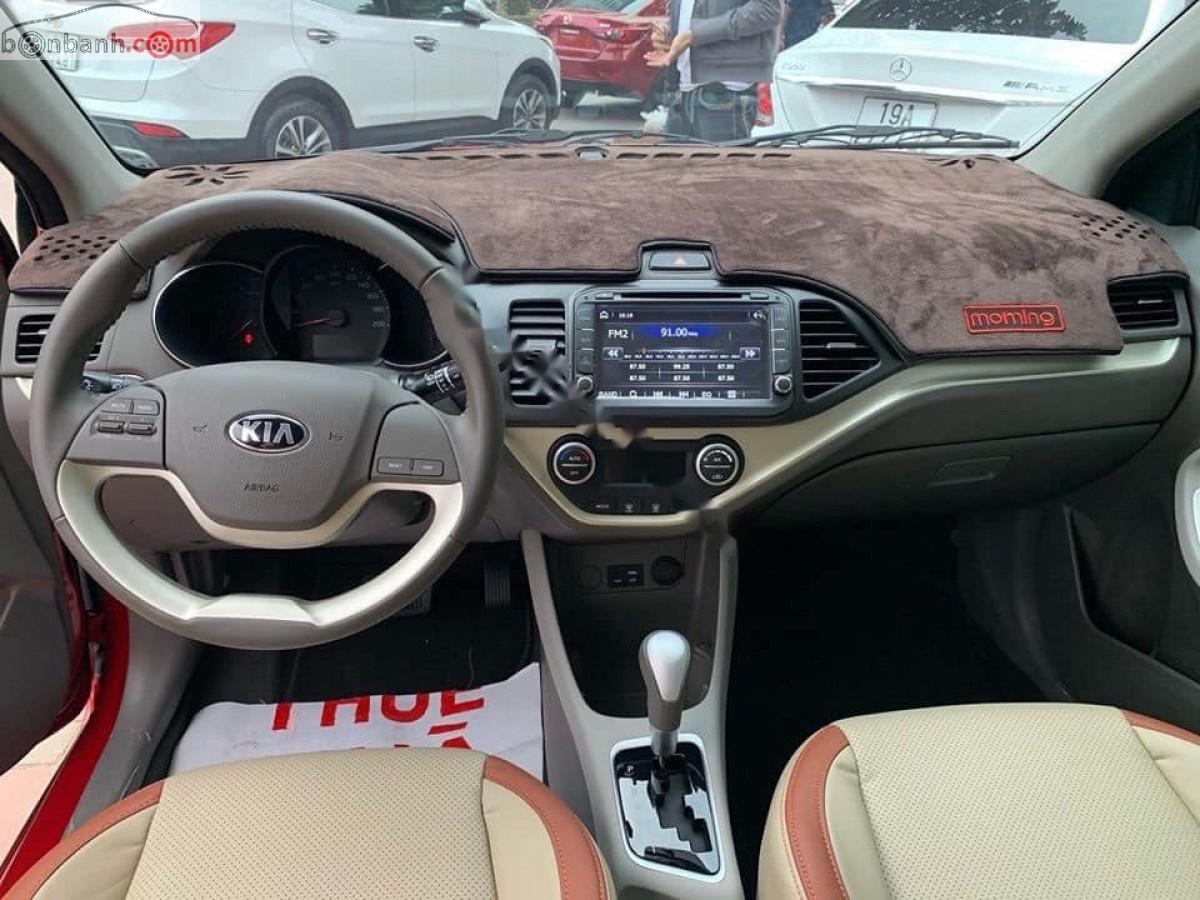 Kia Morning 2019 - Cần bán gấp Kia Morning 1.25 AT S sản xuất 2019, màu đỏ số tự động