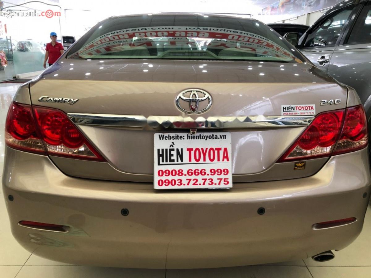 Toyota Camry 2.4G 2007 - Bán xe Toyota Camry 2.4G đời 2007, màu nâu như mới