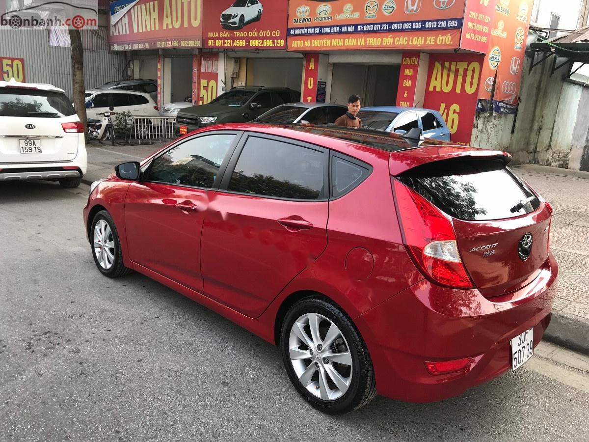 Hyundai Accent 1.4 AT 2015 - Cần bán lại xe Hyundai Accent 1.4 AT năm sản xuất 2015, màu đỏ, nhập khẩu nguyên chiếc, 456 triệu