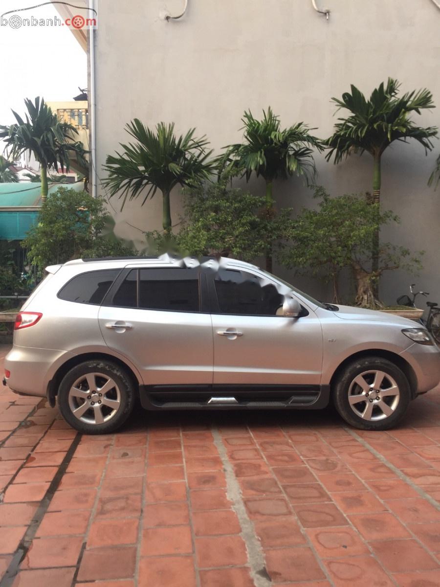 Hyundai Santa Fe MLX 2008 - Bán xe Hyundai Santa Fe MLX đời 2008, màu bạc, nhập khẩu nguyên chiếc, 495tr