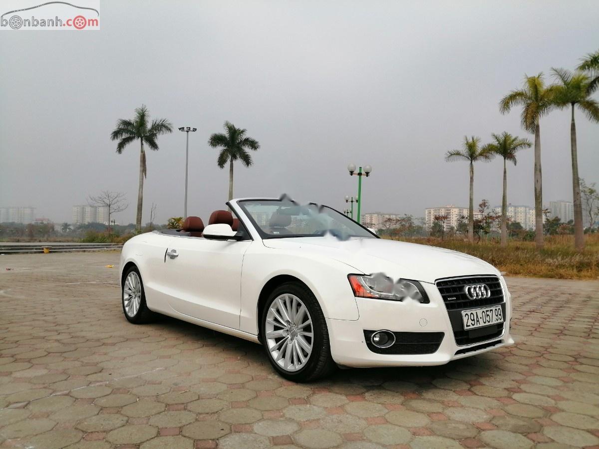 Audi A5   2010 - Cần bán xe Audi A5 đời 2010, màu trắng, nhập khẩu  