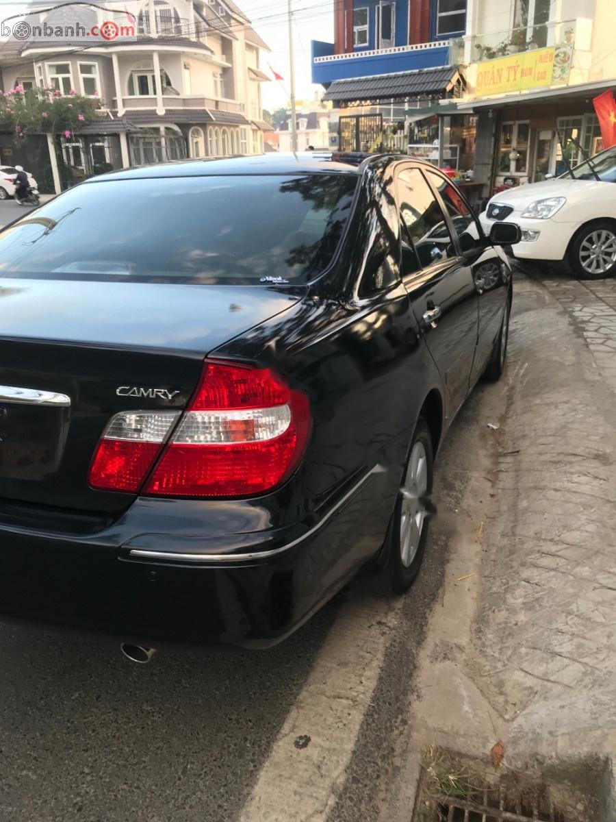 Toyota Camry 2.4G 2003 - Cần bán lại xe Toyota Camry 2.4G sản xuất năm 2003, màu đen