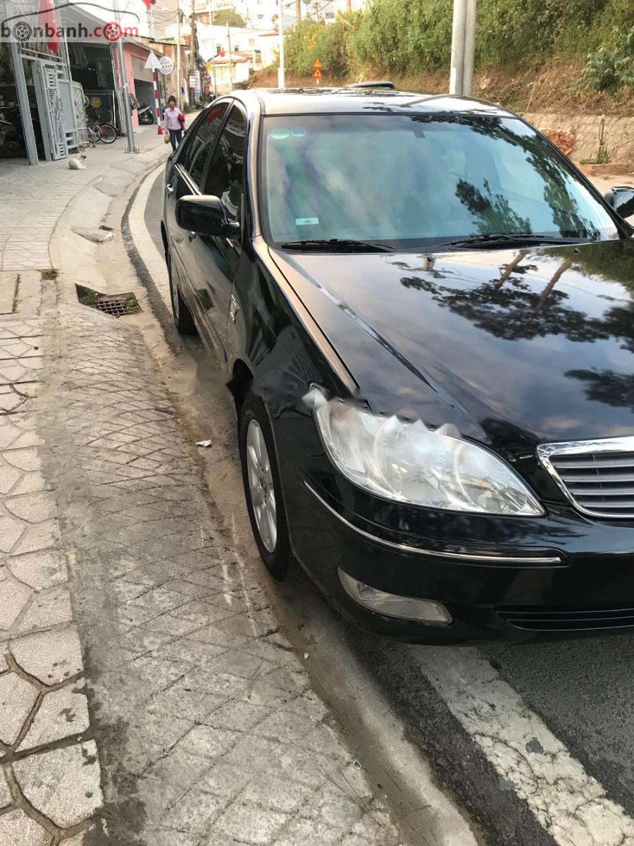 Toyota Camry 2.4G 2003 - Cần bán lại xe Toyota Camry 2.4G sản xuất năm 2003, màu đen