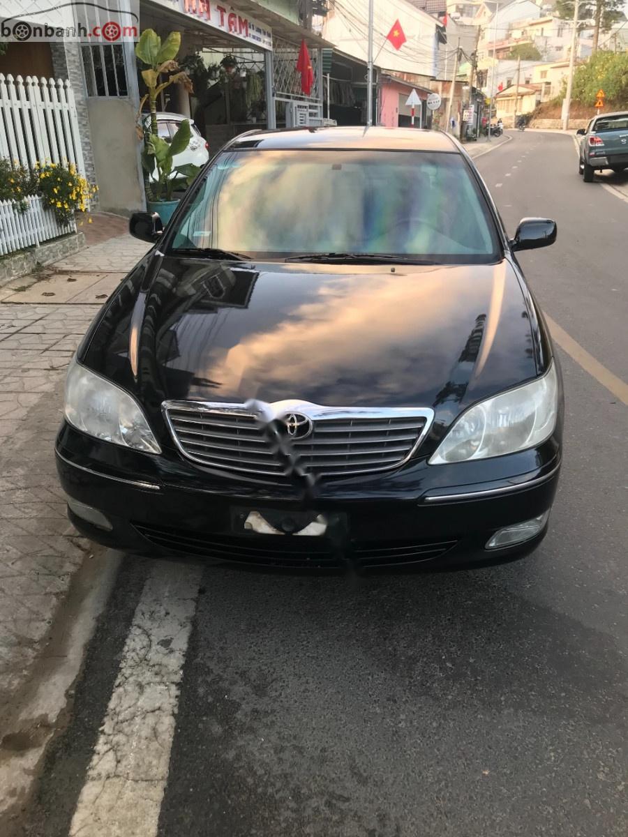 Toyota Camry 2.4G 2003 - Cần bán lại xe Toyota Camry 2.4G sản xuất năm 2003, màu đen