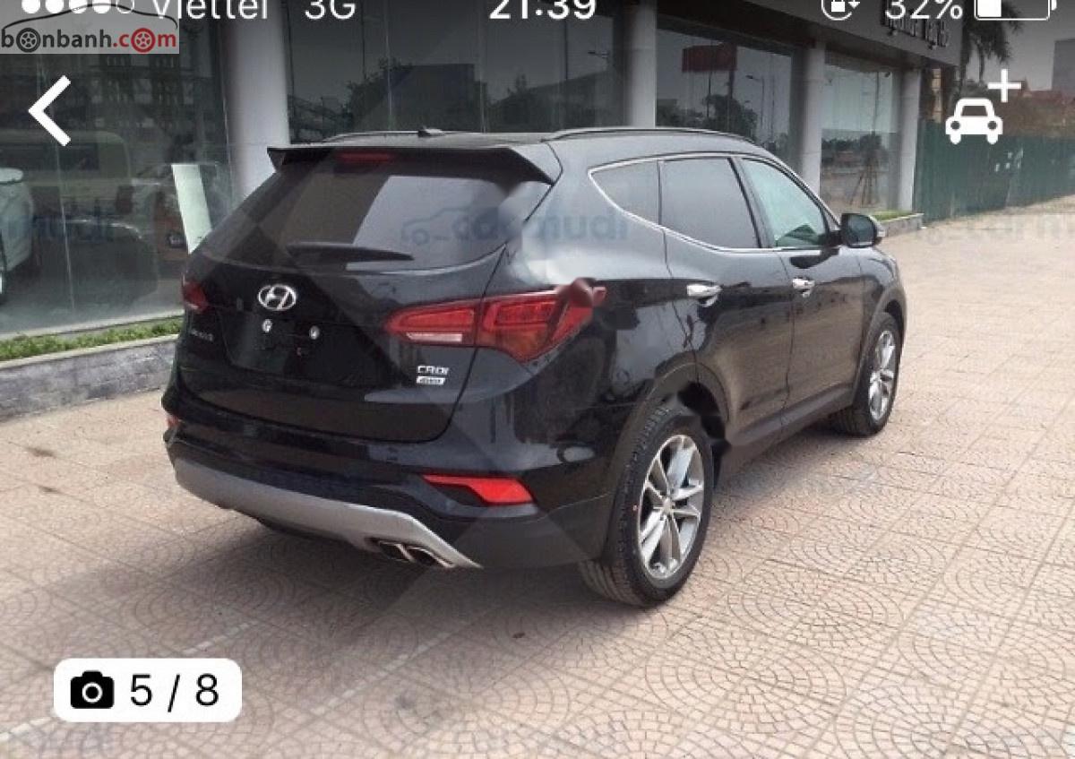 Hyundai Santa Fe   2017 - Xe Hyundai Santa Fe đời 2017, màu đen