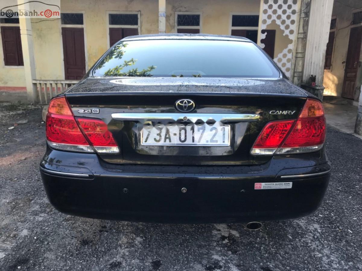 Toyota Camry 2.4G 2005 - Cần bán lại xe Toyota Camry G năm sản xuất 2005, màu đen, xe nhập