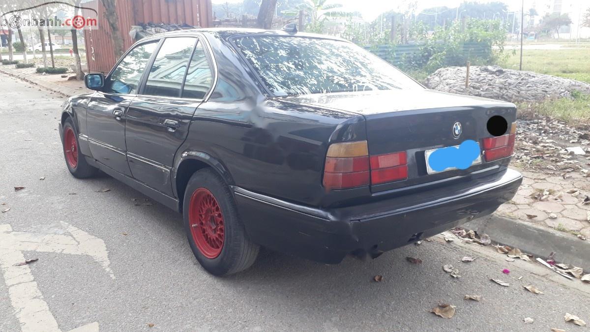 BMW 5 Series 525i 1992 - Xe BMW 5 Series 525i 2.5 Fi năm sản xuất 1992, màu đen, nhập từ Đức