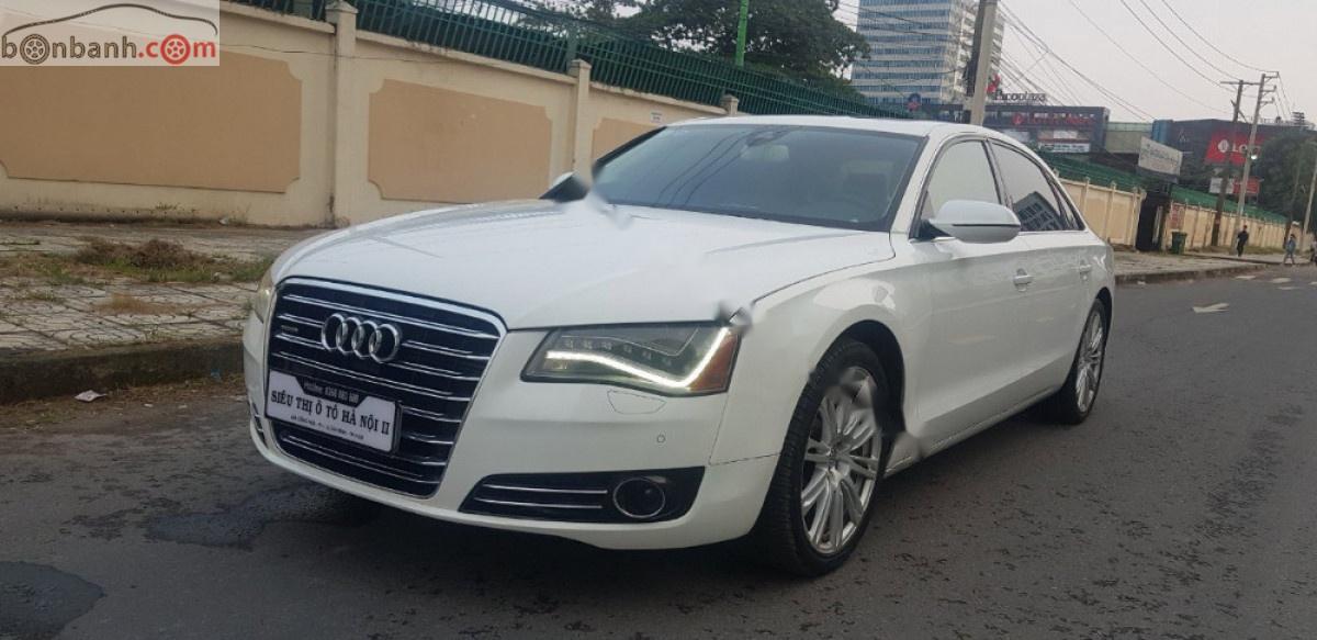 Audi A8  L 4.2 2010 - Cần bán lại xe Audi A8 L 4.2 2010, màu trắng, nhập khẩu nguyên chiếc