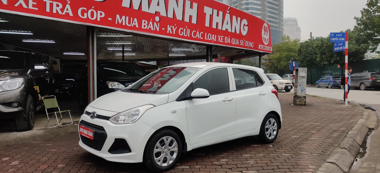 Hyundai Grand i10 1.0 MT 2014 - Bán xe Hyundai i10 1.0 MT đời 2014, màu trắng, nhập khẩu chính hãng