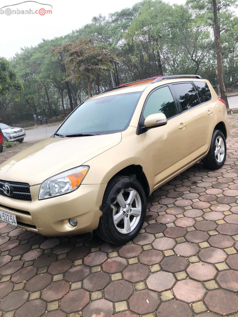 Toyota RAV4   2008 - Cần bán xe Toyota RAV4 2.4 AT 2008, màu vàng, nhập khẩu 