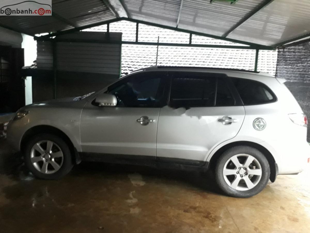 Hyundai Santa Fe   2009 - Bán Hyundai Santa Fe đời 2009, màu bạc, nhập khẩu, giá tốt