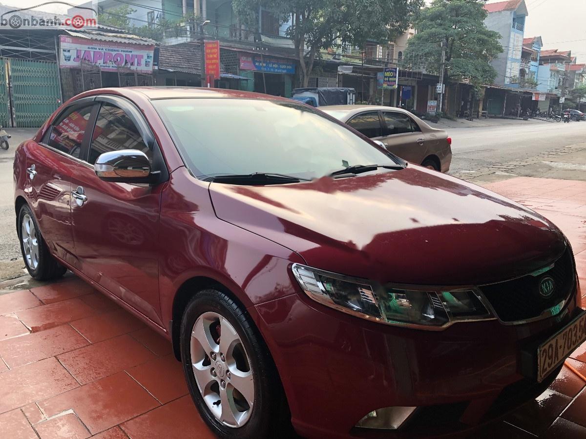 Kia Forte 2009 - Bán Kia Forte SLi đời 2009, màu đỏ, xe nhập số tự động