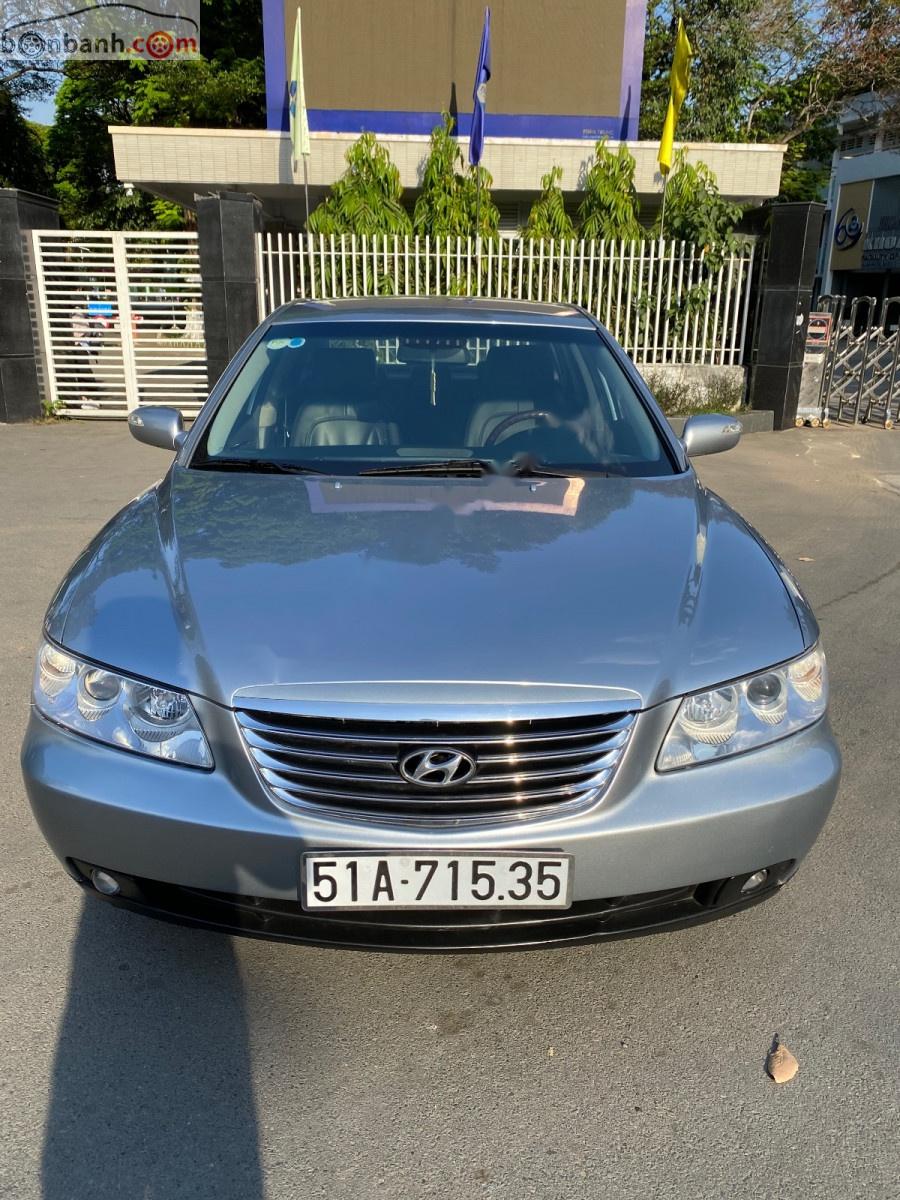 Hyundai Azera 3.3 AT 2008 - Bán ô tô Hyundai Azera 3.3 AT sản xuất năm 2008, màu bạc, nhập khẩu