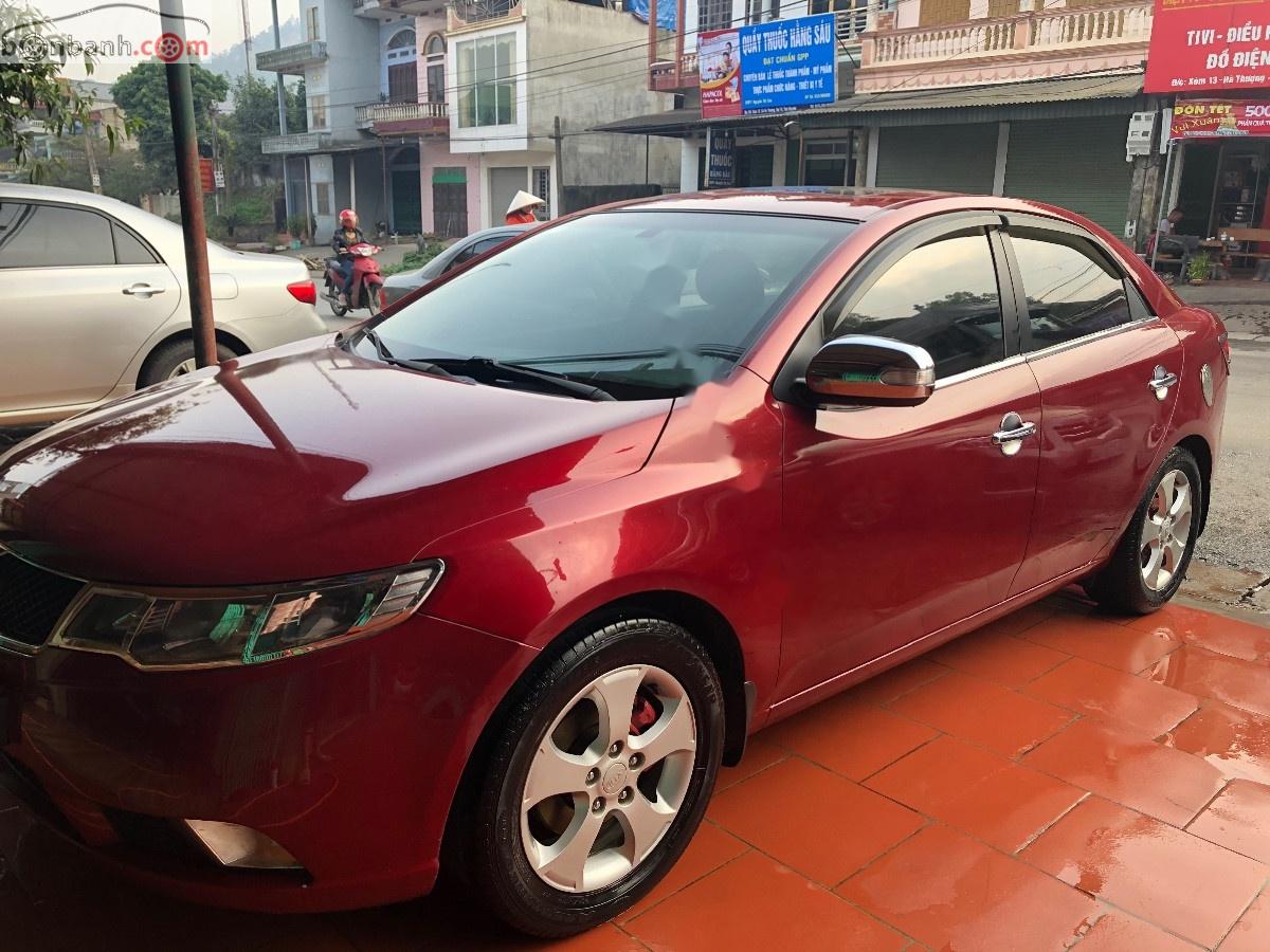 Kia Forte 2009 - Bán Kia Forte SLi đời 2009, màu đỏ, xe nhập số tự động