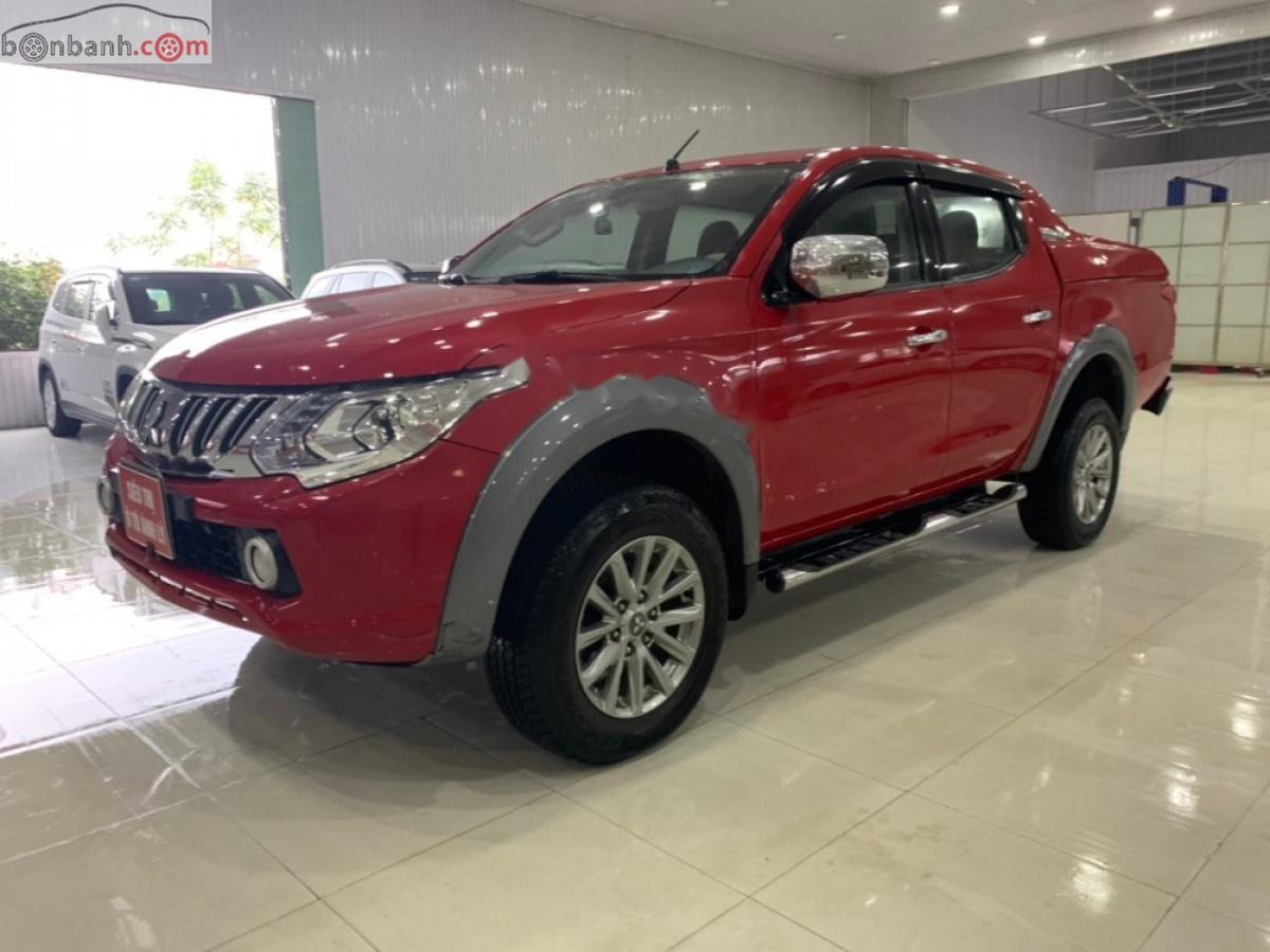 Mitsubishi Triton   2015 - Cần bán Mitsubishi Triton 2.5AT 2015, màu đỏ, nhập khẩu 