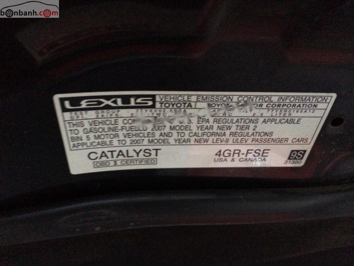 Lexus IS 2006 - Xe Lexus IS 250 sản xuất 2006, màu đen, xe nhập chính chủ